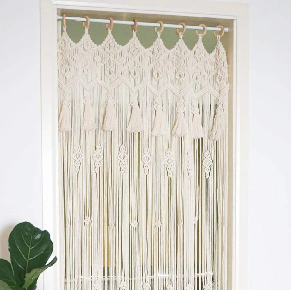 Make Your Own Macrame Curtain - A Beautiful Mess