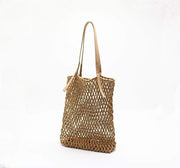Macrame bags Handmade Bag Travel Beach Fishing Net Handbag Shopping Woven  Shoulder Bag for Women